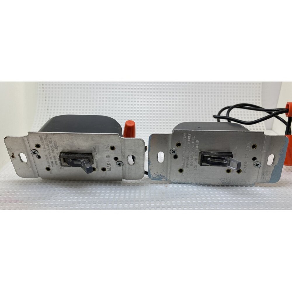 Hybrenetics, Inc.  2 Wall Dimmer Switches For Incandescent 120V AC 600 W Max
